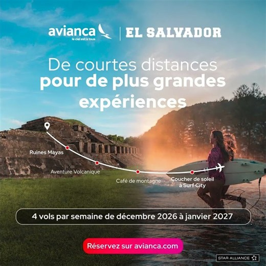 El Salvador avec Avianca : Votre prochain voyage