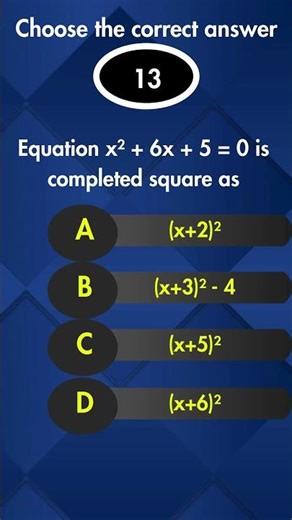 Class 10 Maths Chapter 02 | 📊 “Quadratic Equations Solved with Completing the Square | Math Short”