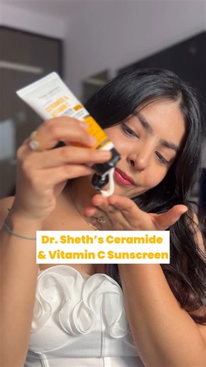 Lifestyle | Beauty | Fashion on Instagram: "“In-vivo SPF testing” suddenly the buzzword? Dr. Sheth’s Ceramide & Vitamin C Sunscreen has always been backed by real, lab-tested proof—SPF 50, PA+++, certified and powerful. Infused with ceramides, vitamin C, haldi & ashwagandha, it’s skincare + sun protection in one smooth glide. Proof > Promises. Always. #TrustTheTest #DrSheths #SPFwithScience #GlowWithProtection"
