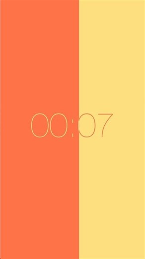 15 Second Vertical Timer | Orange Lemon | Dark