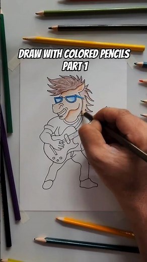 how to draw with colored pencils #1