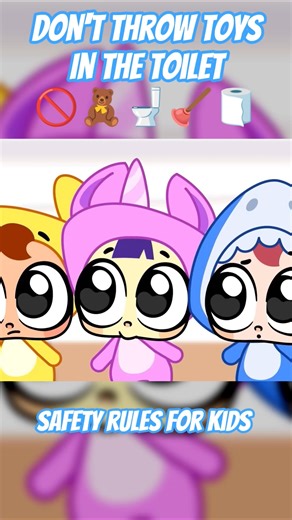 Who Clogged the Toilet? Don't Throw Toys Into the Toilet 🧸🚽 | Kids Safety