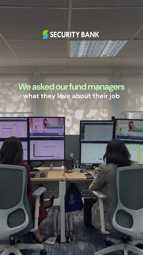 We asked our fund managers what they love about their job! 💼 Hear it straight from them. 💙💚 Discover more about investing with Security Bank here https://bit.ly/securitybankinvestments Security Bank Corporation is regulated by the Bangko Sentral ng Pilipinas. www.bsp.gov.ph | Security Bank