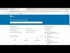 How to get "Help" on LinkedIn