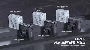 Meet the RS Series PSU ⚡ A new era of power begins: • World’s first rotatable AC inlet for effortless cable orientation • Side 20 4-pin outputs for smarter motherboard routing • Optional magnetic RS HUB with 4 USB headers (1000W) • Soft flat modular cables magnetic ties • 135 mm FDB fan with Zero RPM mode | Lian Li HQ