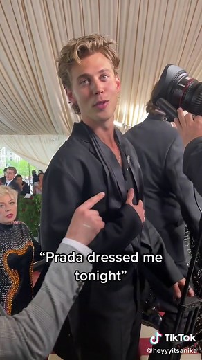 Austin Butler Met Gala Interview at Prada Red Carpet