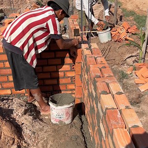 183K views · 1.1K reactions | Amazing Techniques and Tips To Build Walls Brick For Modern House | DIY crafts PR | Facebook