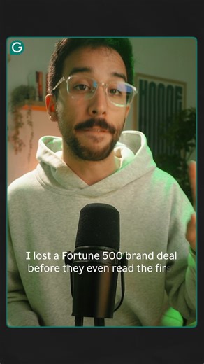 A two-word greeting cost him a deal. Something had to change. Here's how @seanoulashin now uses Grammarly's agents to make sure his pitches land the call. 😮‍💨 | Grammarly