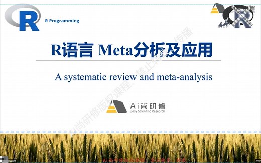 教程：R语言Meta全流程、不确定、回归、诊断分析与绘图及Meta机器学习高级应用/Meta分析/论文写作/文献/机器学习/统计分析/作图/