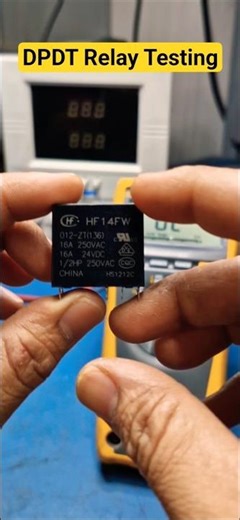 Power Relay Explained in 30 Seconds 🔥 | HF14FW Relay Testing & Pinout | Electronics Basics #shorts