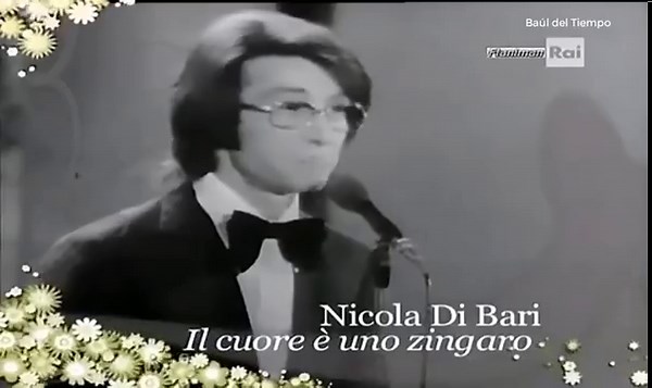 Il cuore è un zingaro " (en italiano, "El corazón es un gitano") es una canción compuesta por Franco Migliacci (letra) y Claudio Mattone (música). La canción ganadora de 1971 del Festival de Música de San Remo. Disfrutemos de esta, en su versión Original, luego el mismo Nicola Di Bari, la grabaría en español siendo todo un éxito. | Baúl del Tiempo