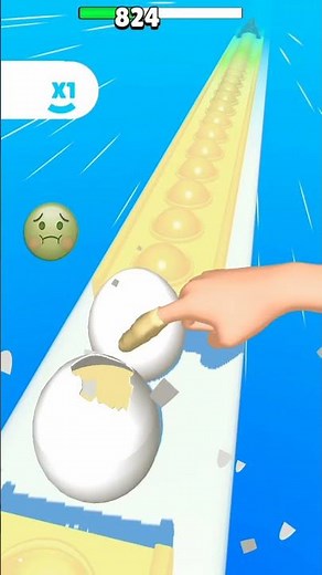 3Low to Fast Speed 😱 | Happy Pop Run Level ,825 Funny Gameplay 😂 #shorts