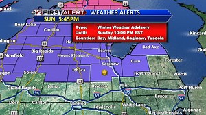 Wet and windy weather tonight with snow ending north and rain south. Rising temperatures to the upper 30s to mid 40s around midnight will fall back into the 20s Monday afternoon. A gusty south wind will turn to the west with gusts over 40 mph by Monday afternoon. | ABC12 News