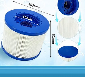 Spa Filter Cartridge 8 Stuks – Vervangende Spa/Hottub Filterpatronen voor Clever Spa,... | bol