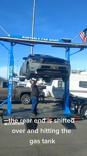 portable car hoist on TikTok