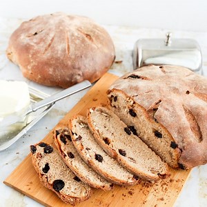 Walnut Raisin Bread - Whole Wheat