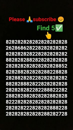 FIND 5 NUMBER IF YOU FIND PLEASE SUBSCRIBE LIKE COMMENT SHARE❤️#findnow​#notfound​#fewminutes​