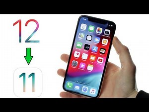 Passer d' iOS 12 à iOS 11 sans perte de données [ iOS iPhone ]