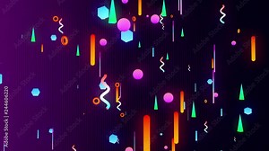 Hipster Geo Shapes Background V2