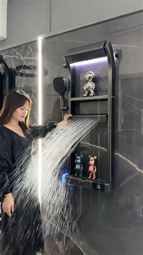 2M views · 9.9K reactions |  Redefine Luxury with Music & Light  Your shower is no longer just water — it’s an experience.  Enjoy your favorite playlist with soft LED lighting and a waterfall-like spray. Ultimate relaxation starts here!  #LuxuryLifestyle #SmartBathroom #MusicInShower #HomeInspiration #RelaxAtHome | Home Kitchen Supplies | Facebook