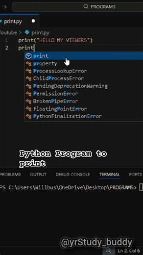 😱#song #music #love Learn to print in python programming.🔥🔥#viral #educational #python #programming