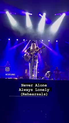 Testing out the new lighting rig at rehearsals with “Never Alone Always Lonely” | Cody Jinks