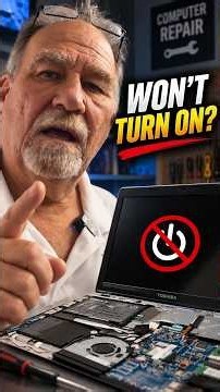 Toshiba won't power on? Do this! #fix #laptoprepair #tech