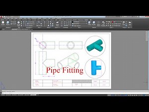Pipe Fitting สามทาง pvc AutoCAD