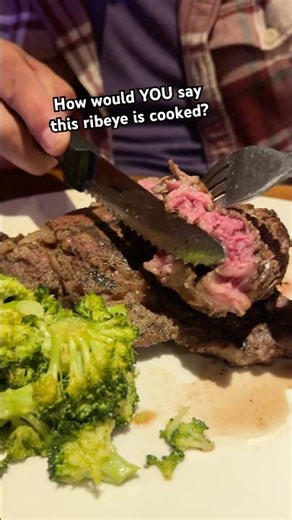 Ima go with a solid medium and decent char 😎#dinner #steak #ribeye #restaurant