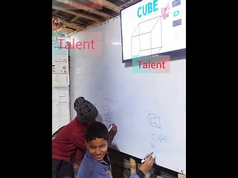 CUBE DRAWING CLASS 7TH || MATHS CLASS
