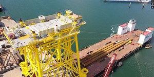 Hollandse Kust West Alpha OSS Jacket Ready for Installation