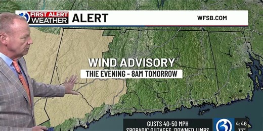 FORECAST: Wind gusts over 50 mph prompt a First Alert Weather Day