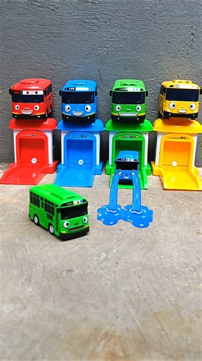 Satisfying With Unboxing & Review Tayo the Little Bus, Tayo Garage, Toys #toys #tayobus #tayo #bus