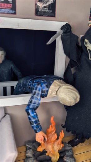 Creepy haunted house neca setup for you