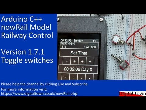 #173 Arduino C++ nowRail Model Railway Control - Toggle switches and loco controller updates