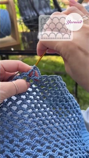 ✨ Mesh & Solid Crochet Fusion – Elegant Summer Stitch Pattern 🧶