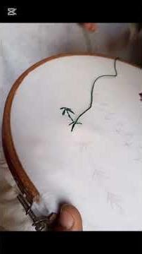 beautiful leaves with embroidery. ❤️ 🪡