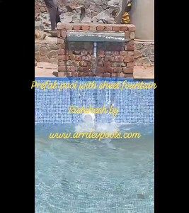 Prefab pool with fountain | Arrdevprefab India