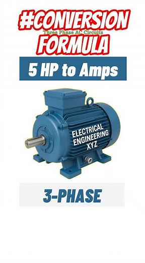 ⚡ How Many Amps Does a 5 HP Motor Use? (415 V | 95% Eff | PF 0.8 | 3-Phase)