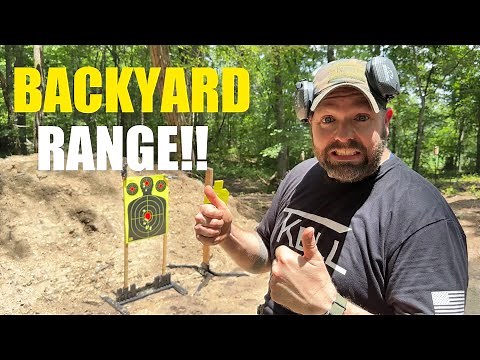 I BUILT A SHOOTING RANGE IN MY BACKYARD!