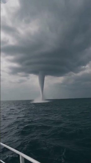 Waterspout Forms Over the Ocean | Incredible Phenomenon