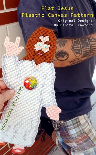 Flat JESUS Plastic Canvas Digital Pattern Adult Child DOLL Toy - Etsy