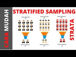 Stratified Sampling | Mudah Memahami Stratified (Strata) Sampling✅