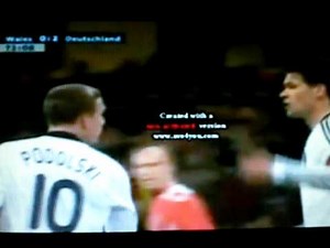 Lukas Podolski hit Michael Ballack in the face NEW