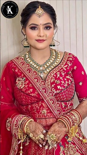 2 Royal Red Bridal Looks! 🌹✨ | Traditional Indian Bride Makeover by Asha Patel