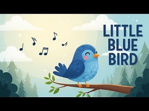 Little Blue Bird 💙🐦 | Sweet Nature Song for Kids | Happy Tales & Tunes