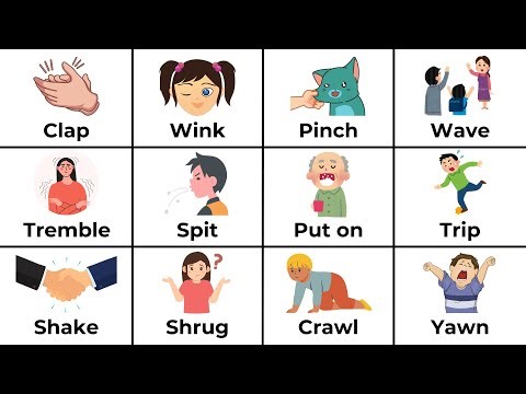 Body Movement Verbs | Body Action Expressions | Verbs of Movement
