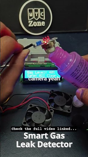 How I Made a Smart Gas Leak Detector using Arduino! 🔥🚨 #shorts #gas #diy