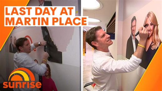 Sunrise weatherman Sam Mac wreaks havoc during final broadcast from Martin Place studio