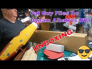 Unboxing of the Dynam Albatros DVa by Fat Guy Flies Rc